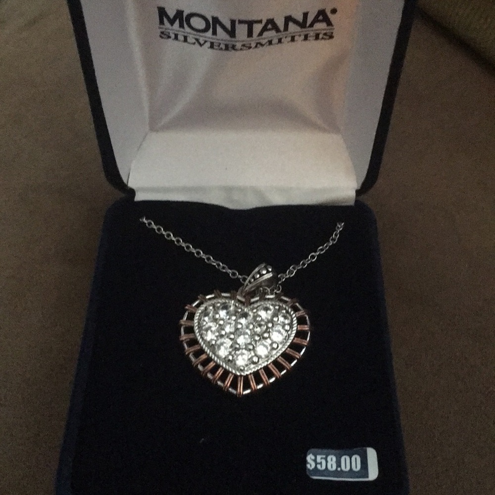 Montana Silversmiths Woven Heart Necklace